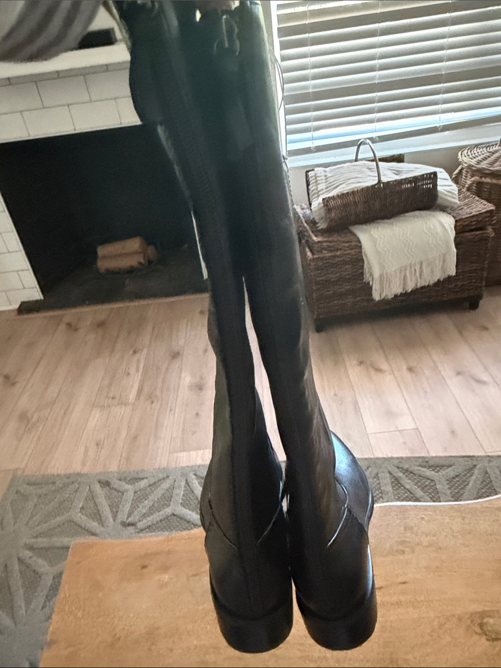 Sofft Black Leather Tall Riding Boots - Picture 4 of 4